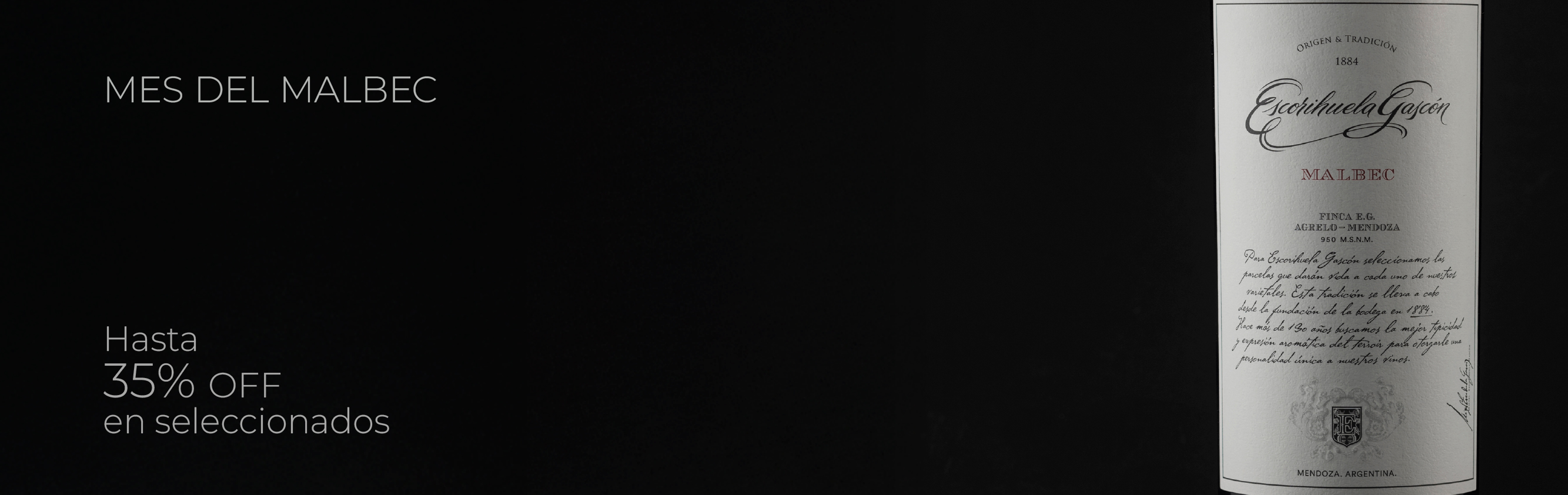 Malbec 35% OFF Abril 26